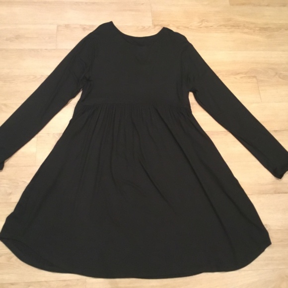 Women’s Causal Long Sleeve Midi Dress With Pockets - Picture 6 of 6